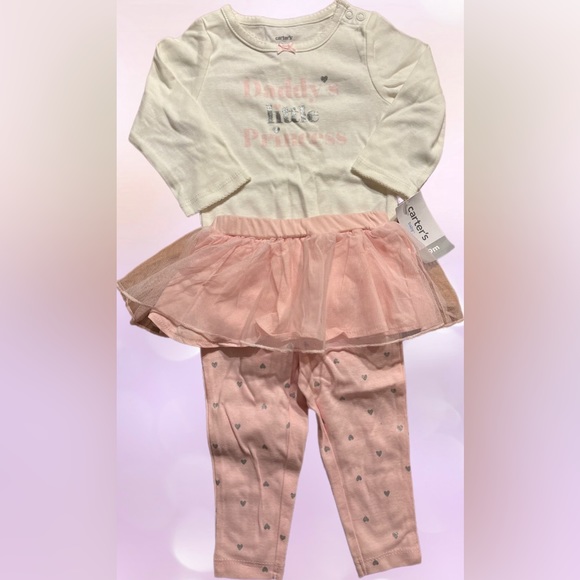 Carter’s Pink tutu pants set - Picture 1 of 6